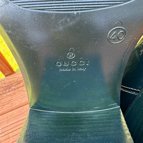 Gucci Double G Rain Boot Women's Green EU 40 US 9 - Picture 13 of 16